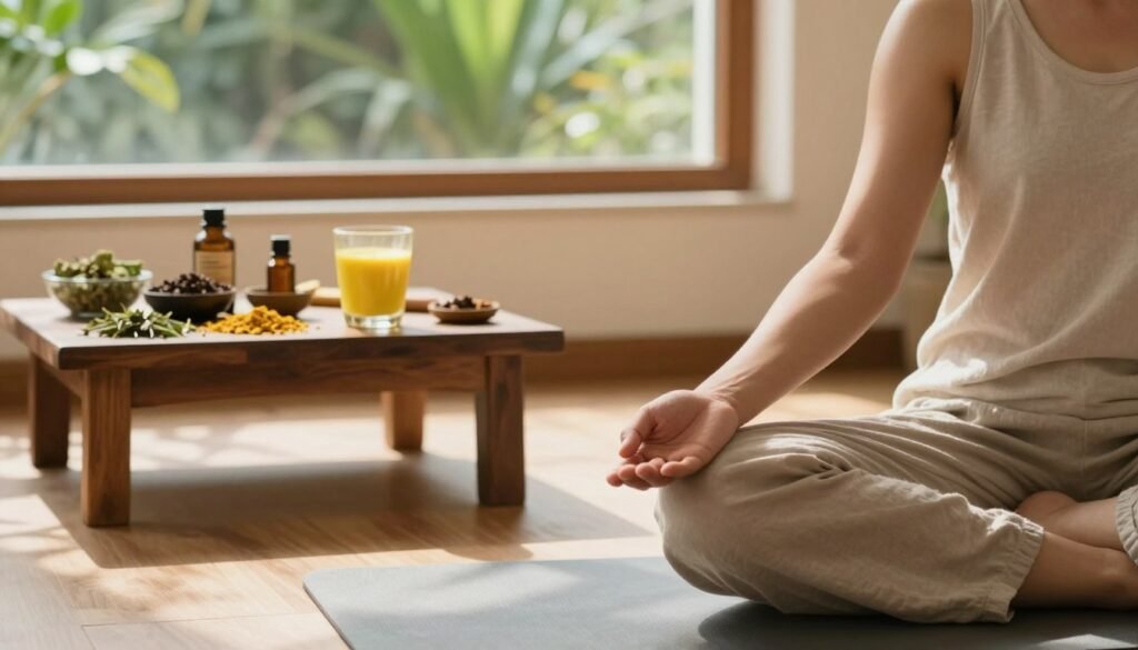Ayurvedic lifestyle for stress relief